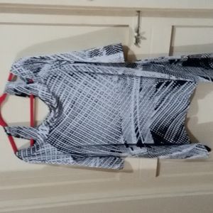 Off The Shoulder Black & White Top